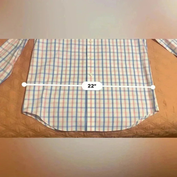 Paul Fredrick Dress Shirt Size 15 1/2 - 35 NWOT Cuff Link Sleeves Very Preppy - Picture 11 of 12